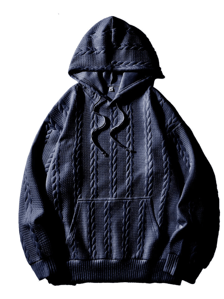 Herren Hoodie med strukturerat mönster Eva Jonsson-Eva Jonsson