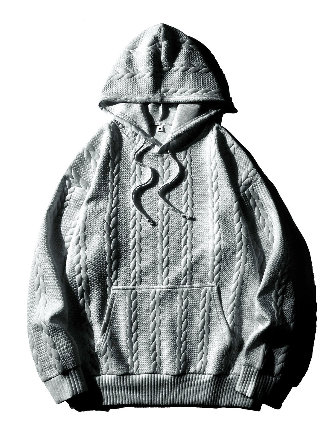 Herren Hoodie med strukturerat mönster Mirla-Eva Jonsson