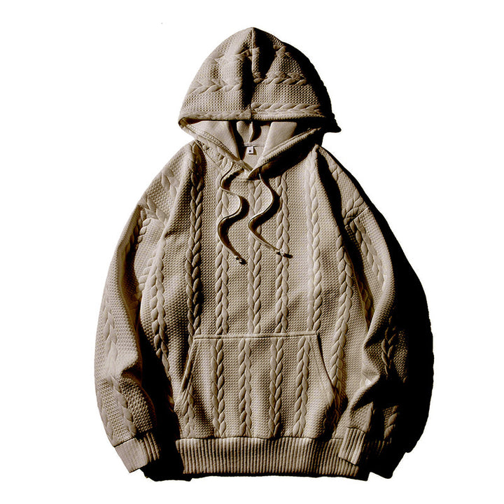 Herren Hoodie med strukturerat mönster Mirla-Eva Jonsson