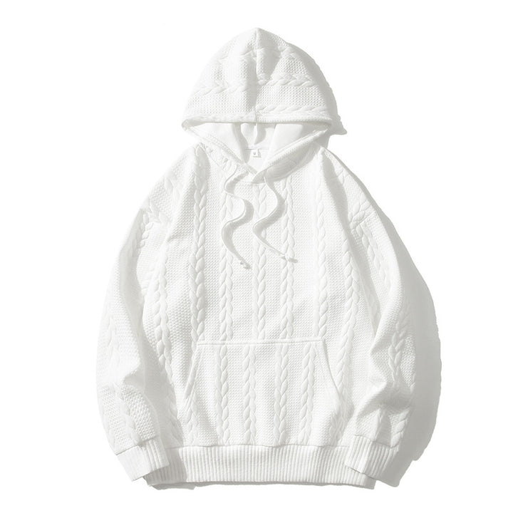 Herren Hoodie med strukturerat mönster Mirla-Eva Jonsson