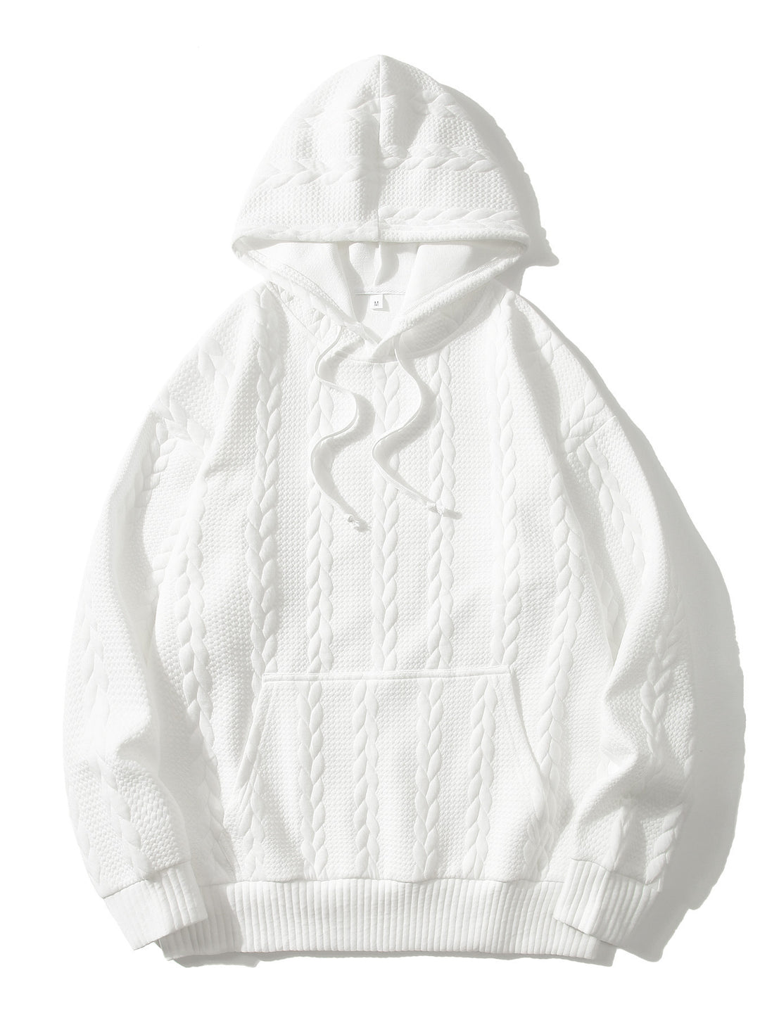 Herren Hoodie med strukturerat mönster Mirla-Eva Jonsson