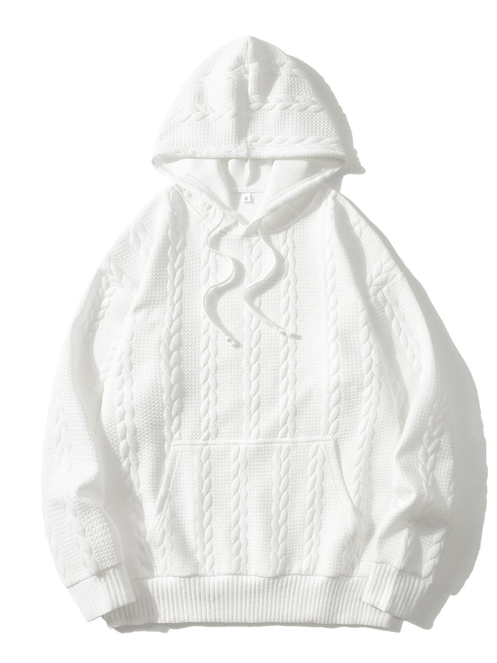 Herren Hoodie med strukturerat mönster Mirla-Eva Jonsson