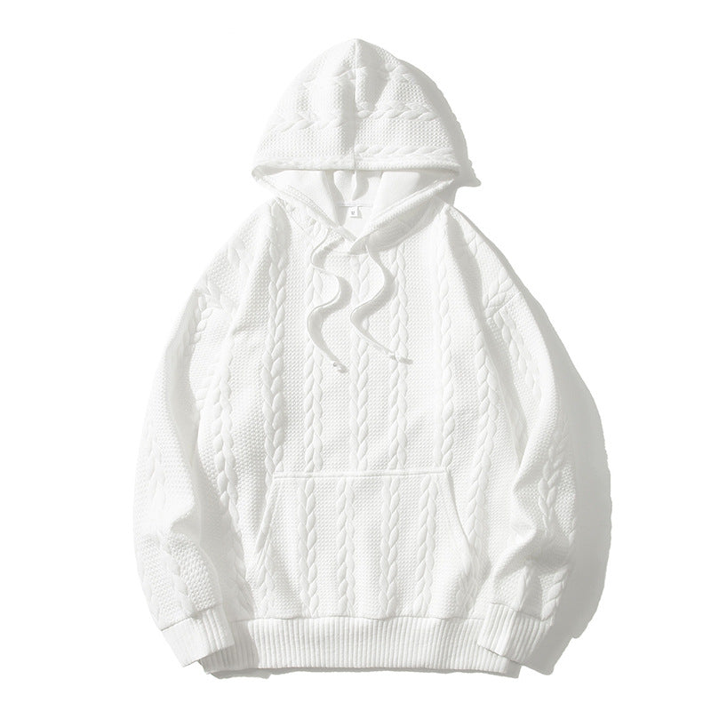 Herren Hoodie med strukturerat mönster Mirla-Eva Jonsson