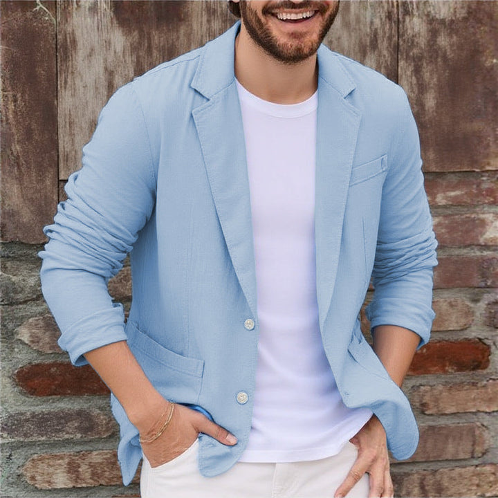 Herren Jersey Blazer lätt med fickor-Eva Jonsson