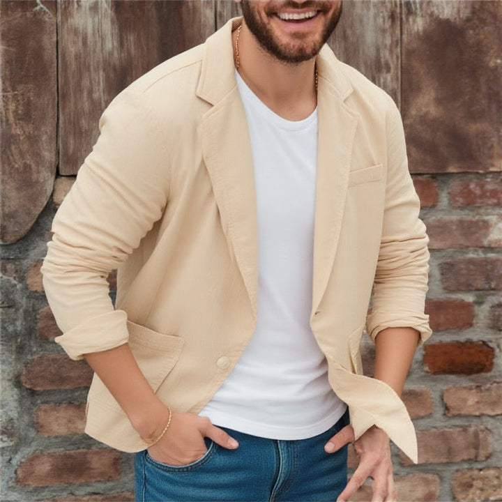Herren Jersey Blazer lätt med fickor-Eva Jonsson