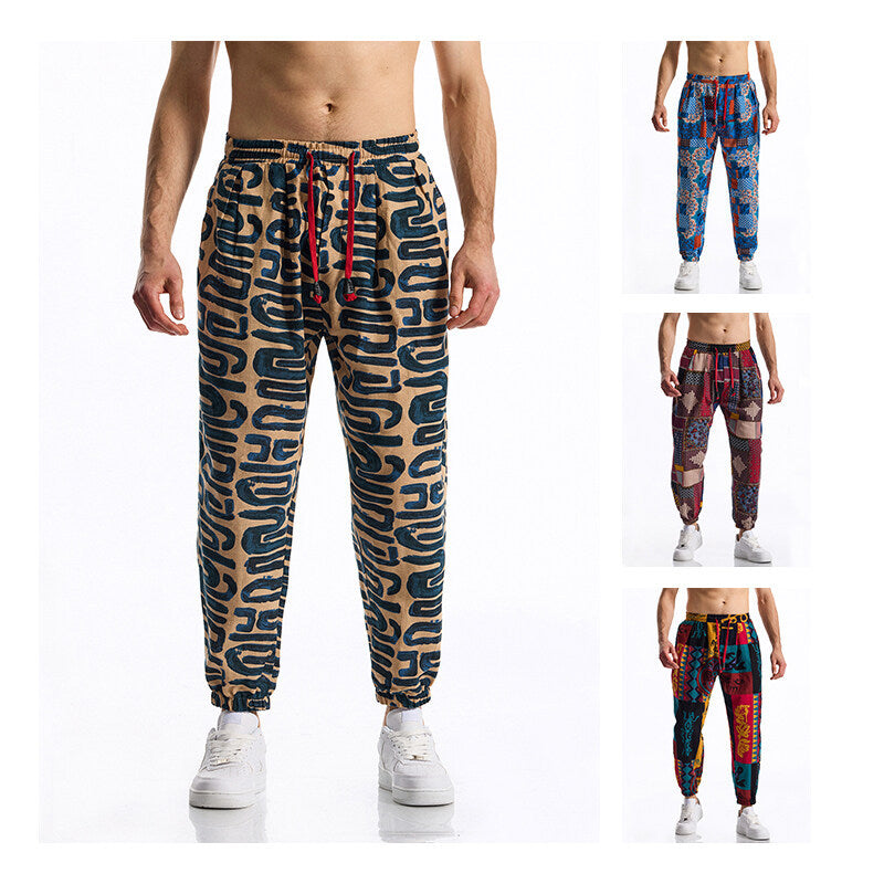 Herren Joggingbyxor med modern patchworkdesign Mirla-Eva Jonsson