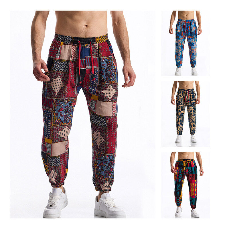 Herren Joggingbyxor med modern patchworkdesign Mirla-Eva Jonsson