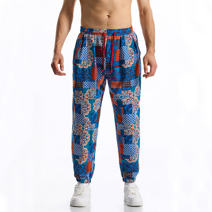 Herren Joggingbyxor med modern patchworkdesign Mirla-Eva Jonsson