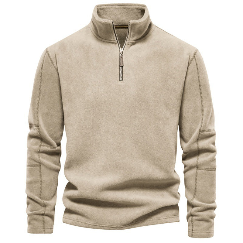 Herren Mikrofleece-pullover med halvmeter dragkedja Mirla-Eva Jonsson