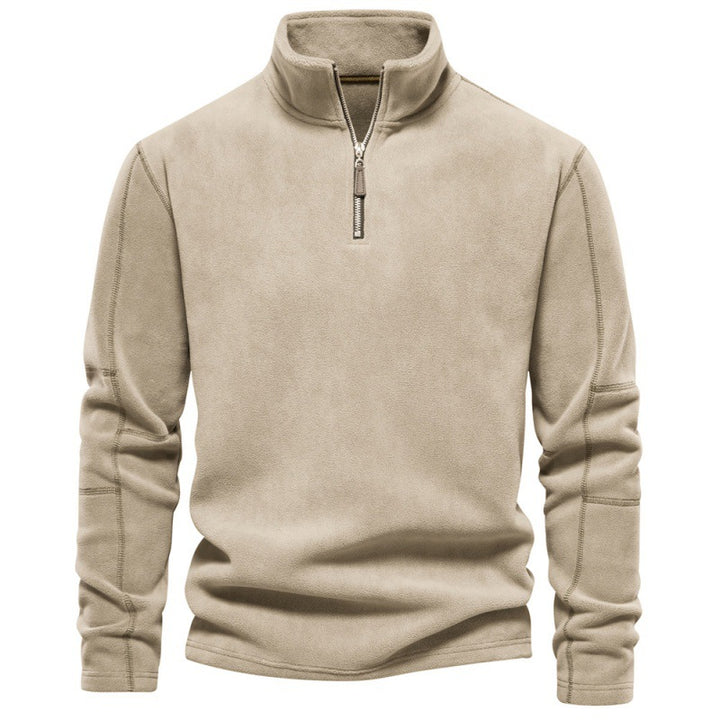 Herren Mikrofleece-pullover med halvmeter dragkedja Mirla-Eva Jonsson