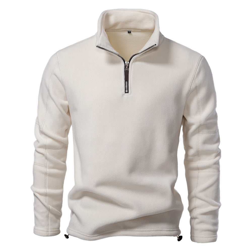 Herren Mikrofleece-pullover med halvmeter dragkedja Mirla-Eva Jonsson