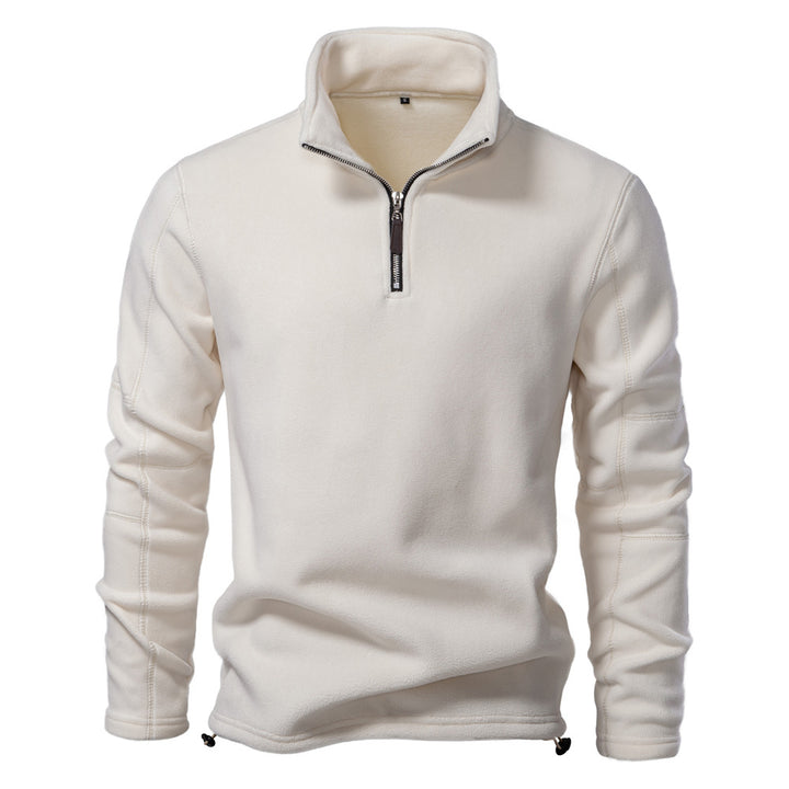 Herren Mikrofleece-pullover med halvmeter dragkedja Mirla-Eva Jonsson