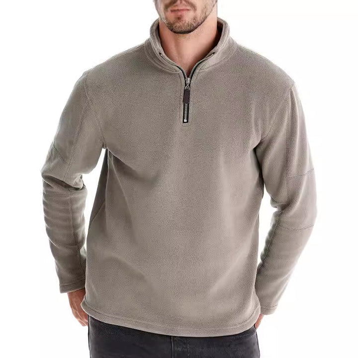 Herren Mikrofleece-pullover med halvmeter dragkedja Mirla-Eva Jonsson