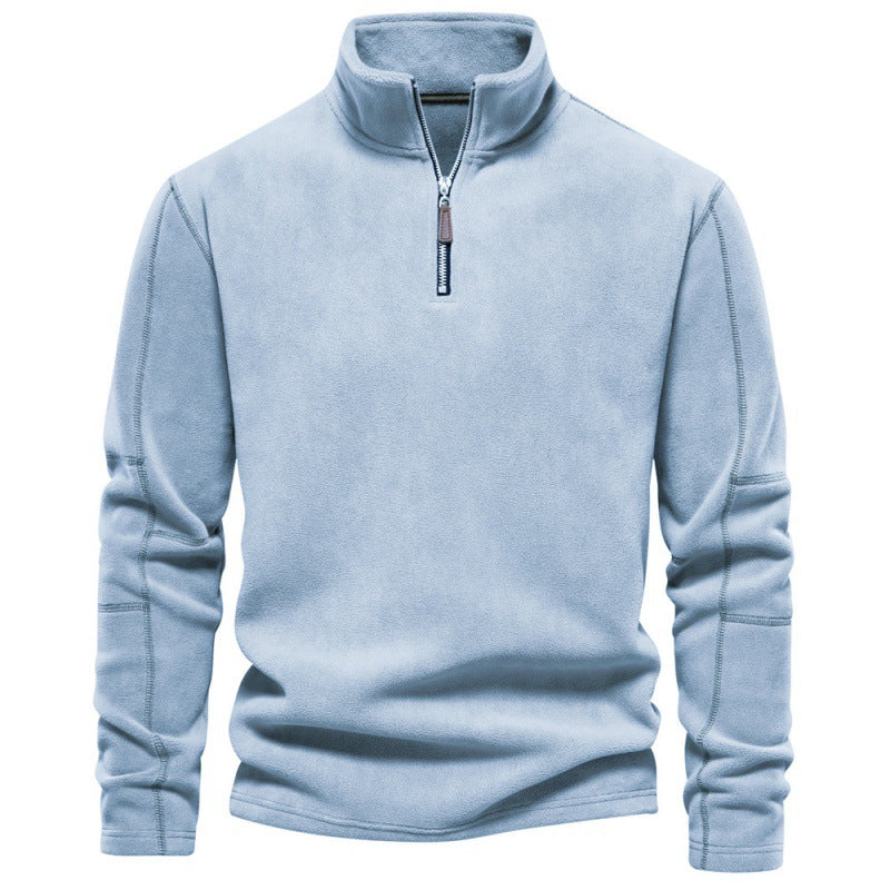 Herren Mikrofleece-pullover med halvmeter dragkedja Mirla-Eva Jonsson