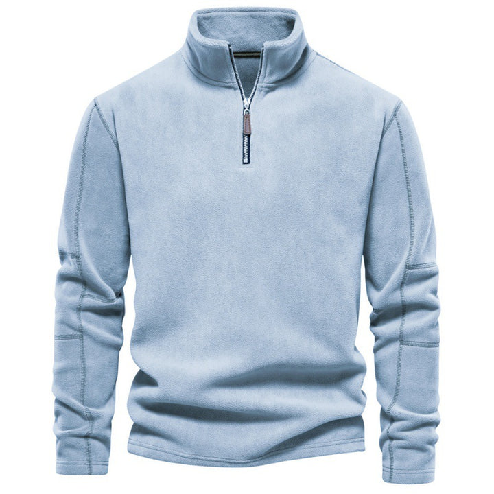 Herren Mikrofleece-pullover med halvmeter dragkedja Mirla-Eva Jonsson