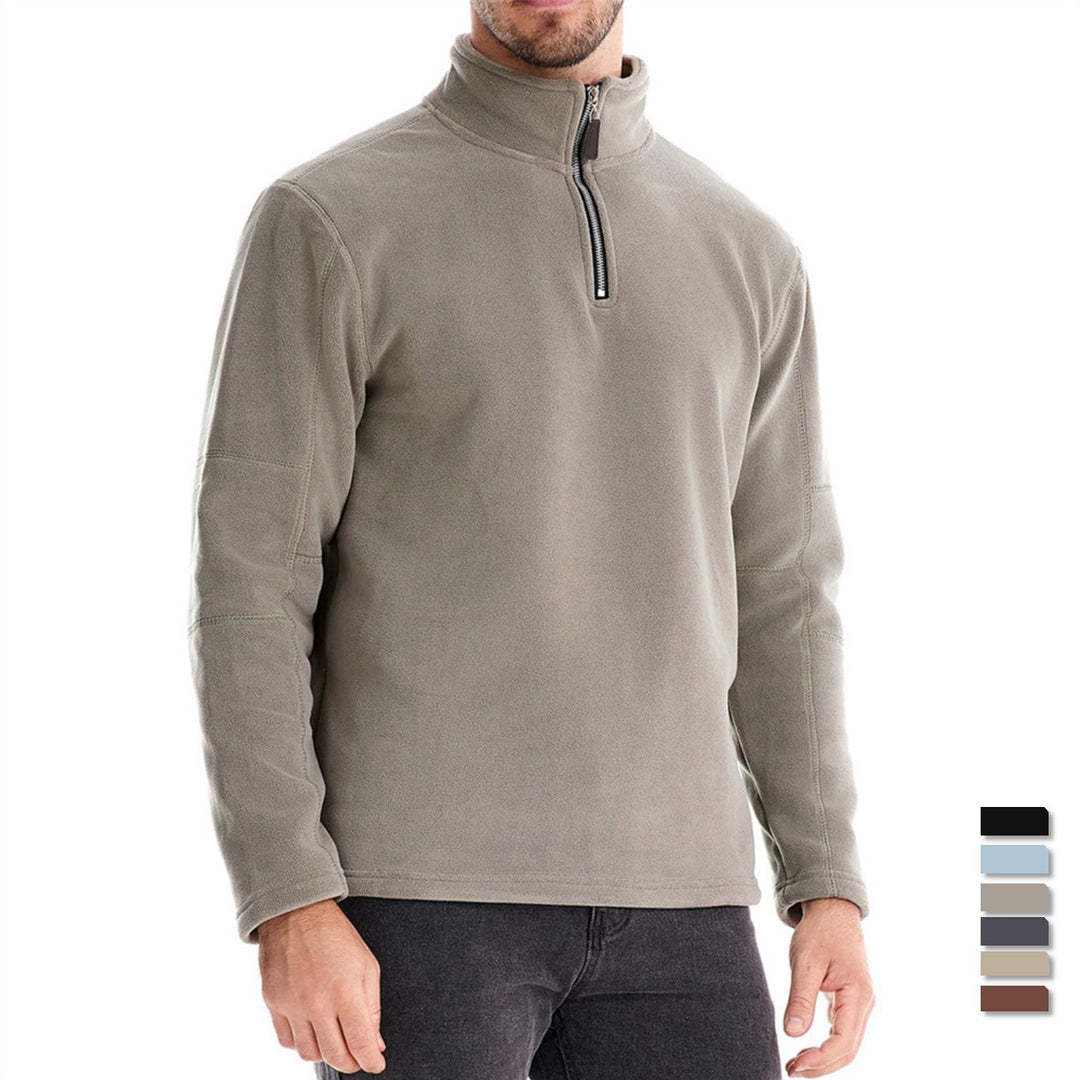 Herren Mikrofleece-pullover med halvmeter dragkedja Mirla-Eva Jonsson