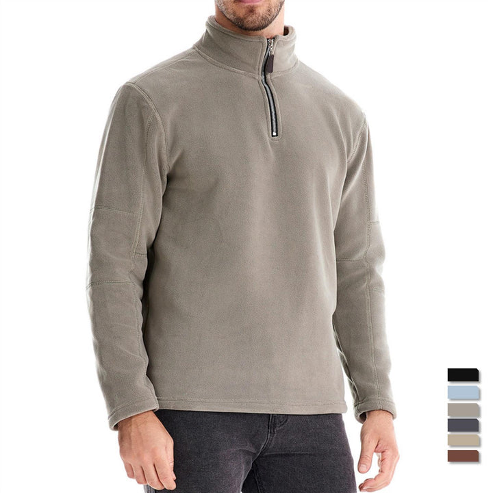 Herren Mikrofleece-pullover med halvmeter dragkedja Mirla-Eva Jonsson