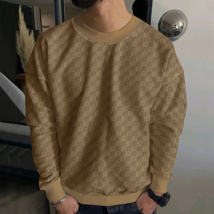 Herren Modernt Sweatshirt med Strukturerad Design Eva Jonsson-Eva Jonsson