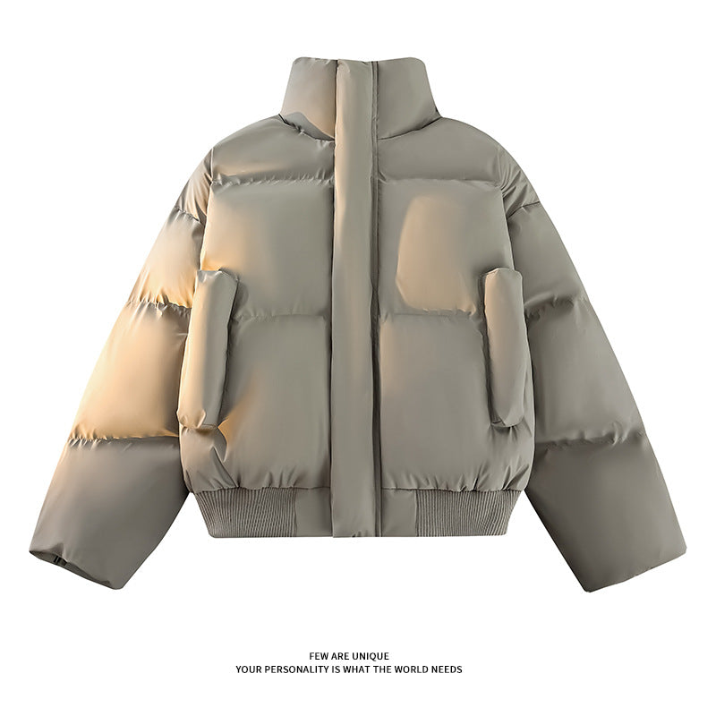 Herren Modische Steppjacke mit hohem Kragen und praktischen Taschen Eva Jonsson-Eva Jonsson