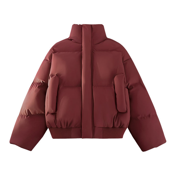 Herren Modische Steppjacke mit hohem Kragen und praktischen Taschen Eva Jonsson-Eva Jonsson