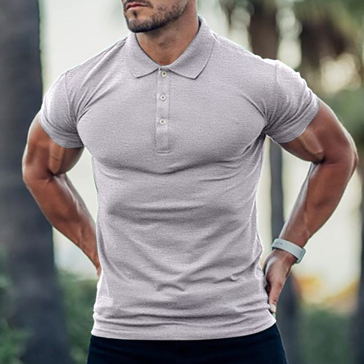 Herren Polo-Shirt med kroppsbetonad skärning och högkvalitativ Pique-textur Eva Jonsson-Eva Jonsson