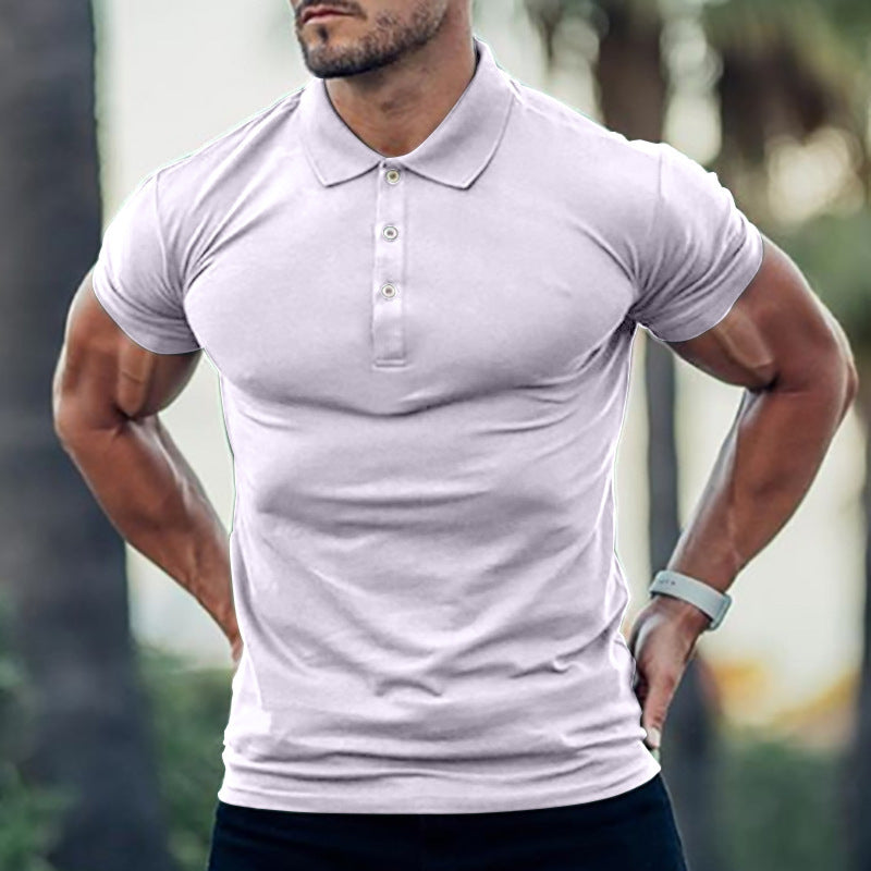 Herren Polo-Shirt med kroppsbetonad skärning och högkvalitativ Pique-textur Mirla-Eva Jonsson