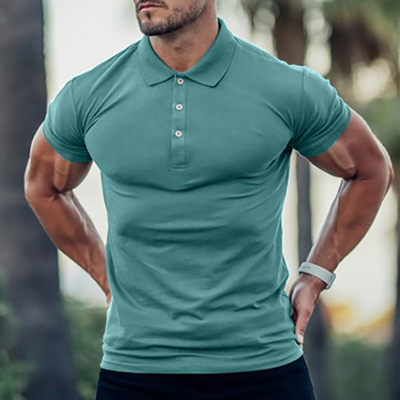Herren Polo-Shirt med kroppsbetonad skärning och högkvalitativ Pique-textur Mirla-Eva Jonsson