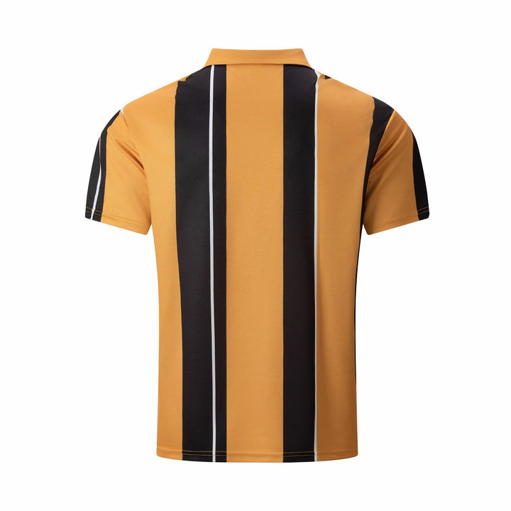 Herren Polo-Shirt med modern randig mönster Mirla-Eva Jonsson