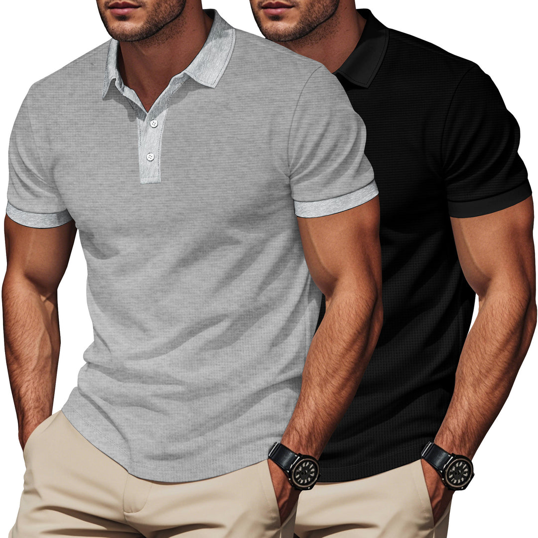 Herren Polo-shirt med strukturerad design och bekväm krage Eva Jonsson-Eva Jonsson