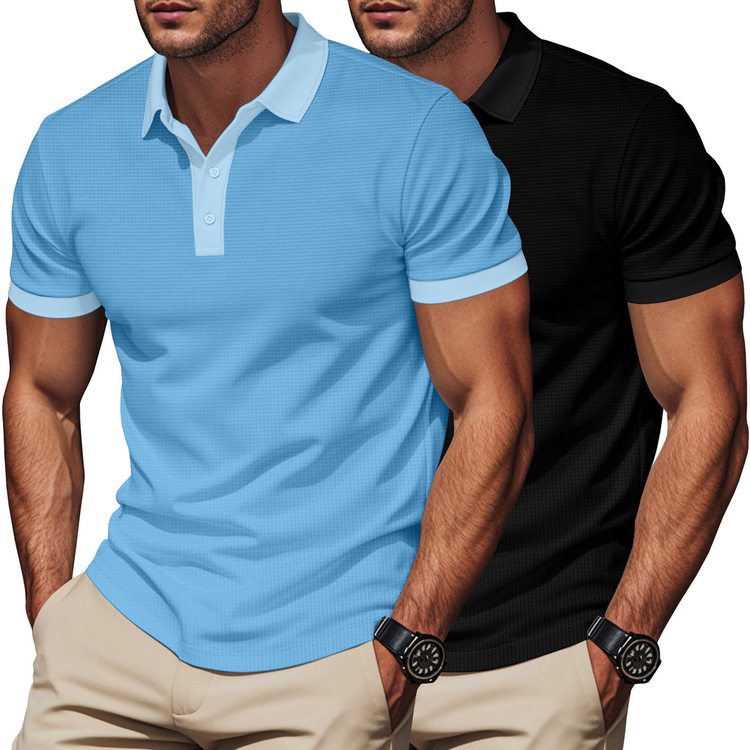 Herren Polo-shirt med strukturerad design och bekväm krage Eva Jonsson-Eva Jonsson