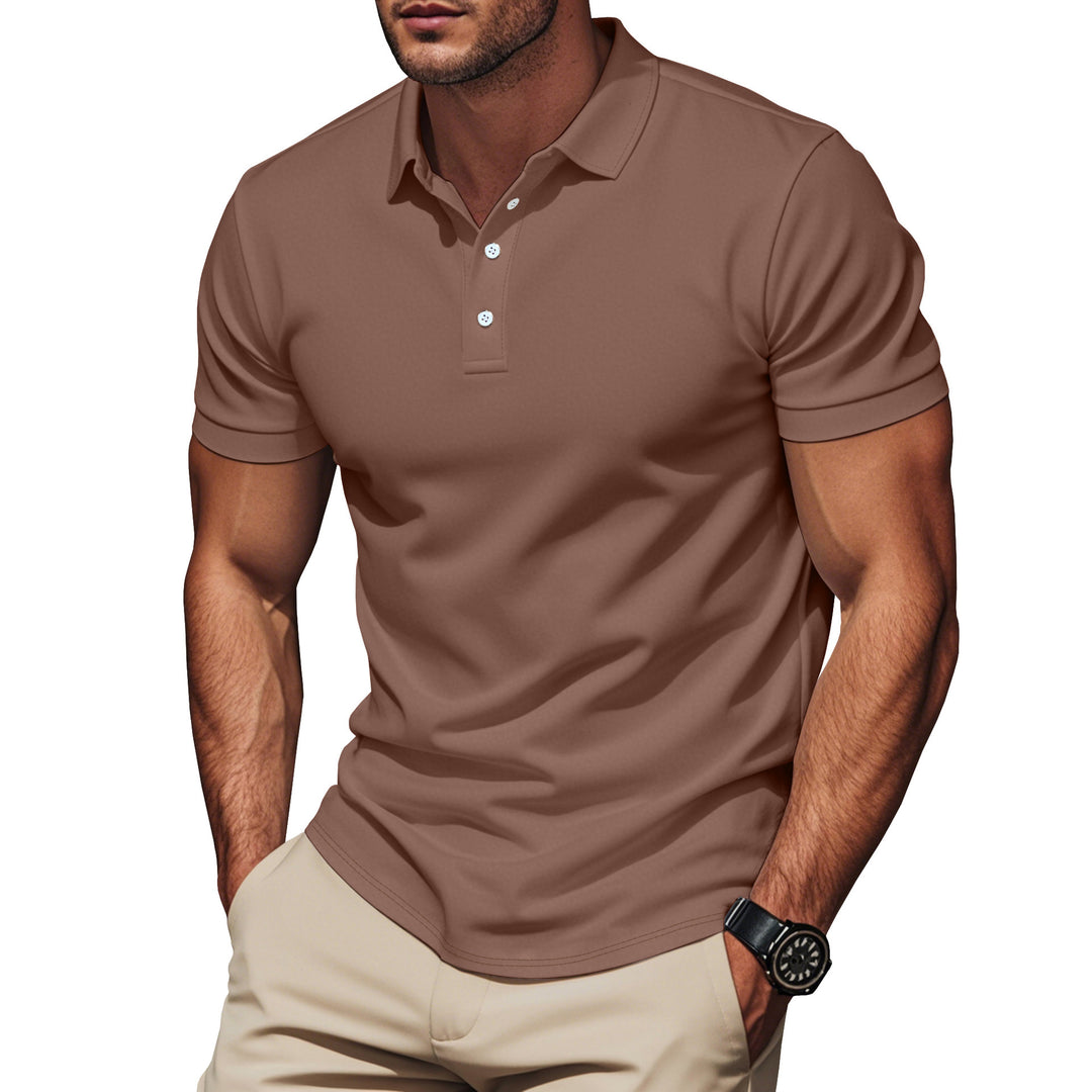Herren Poloshirt med andningsbar struktur och modern design Eva Jonsson-Eva Jonsson
