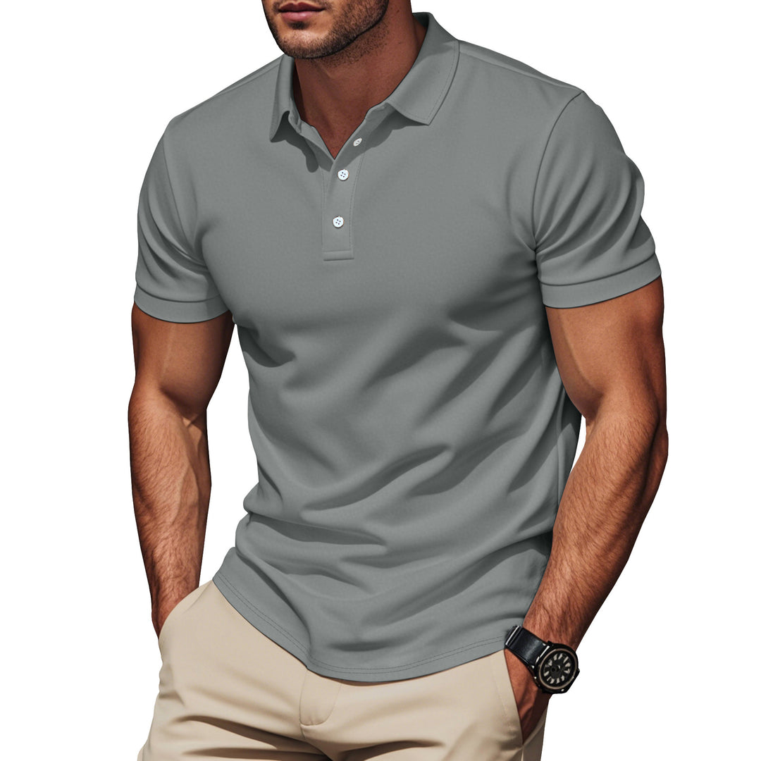 Herren Poloshirt med andningsbar struktur och modern design Eva Jonsson-Eva Jonsson