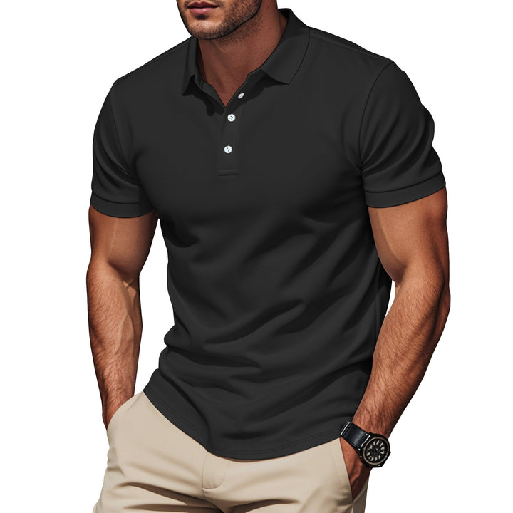 Herren Poloshirt med andningsbar struktur och modern design Eva Jonsson-Eva Jonsson