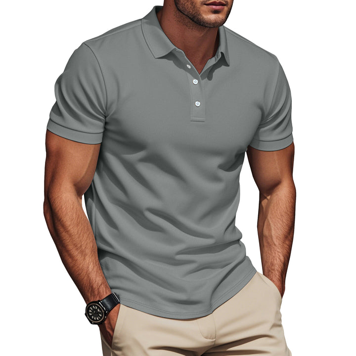 Herren Poloshirt med andningsbar struktur och modern design Mirla-Eva Jonsson