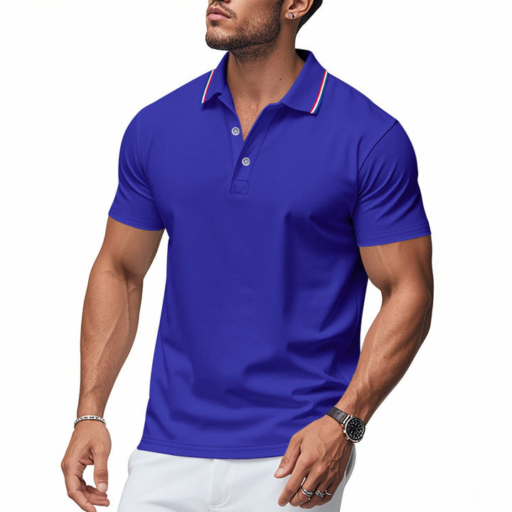 Herren Poloshirt med modern krage och fuktighetsreglerande teknik Eva Jonsson-Eva Jonsson