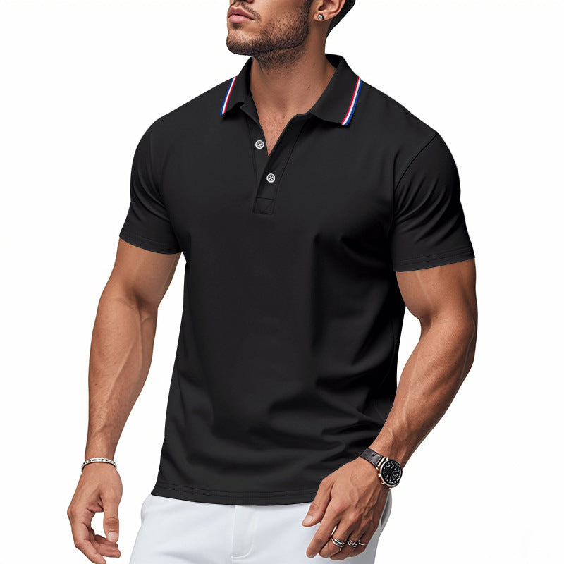 Herren Poloshirt med modern krage och fuktighetsreglerande teknik Eva Jonsson-Eva Jonsson