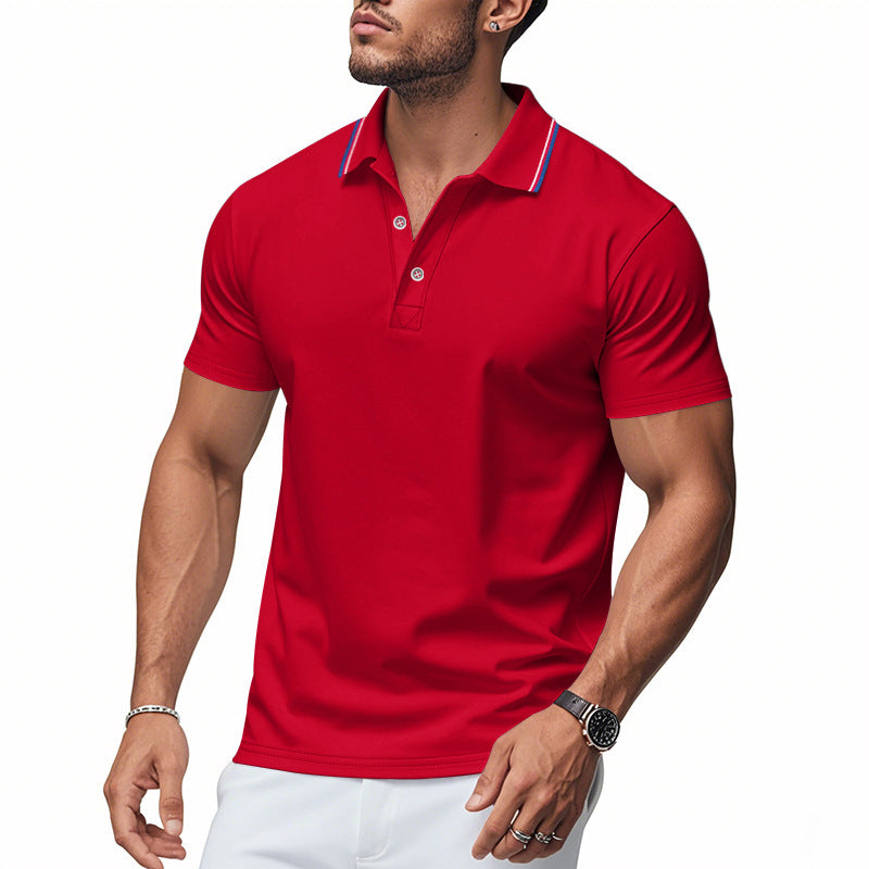 Herren Poloshirt med modern krage och fuktighetsreglerande teknik Eva Jonsson-Eva Jonsson