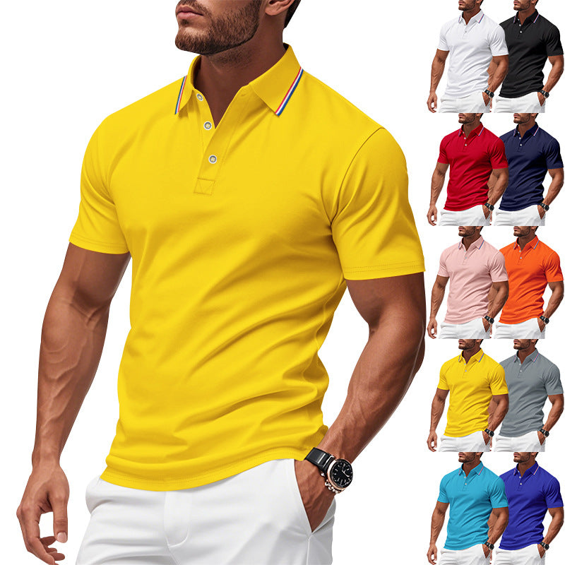 Herren Poloshirt med modern krage och fuktighetsreglerande teknik Eva Jonsson-Eva Jonsson