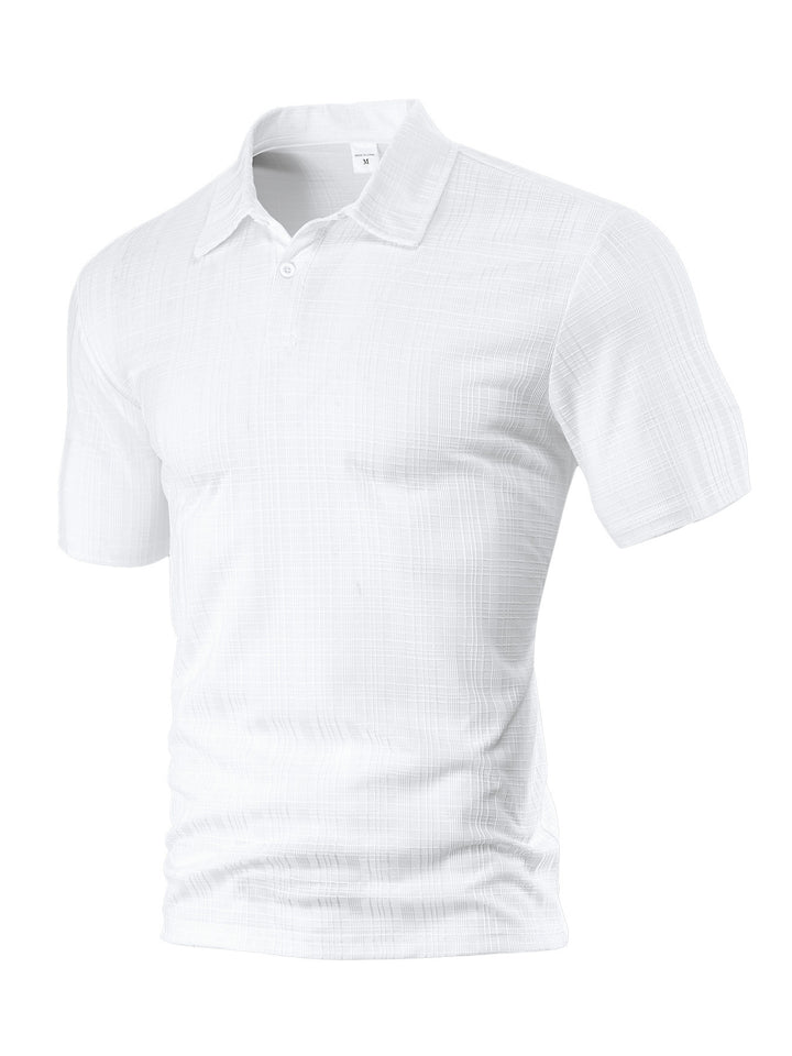 Herren Poloshirt med strukturerad design och modebetonade accenter Mirla-Eva Jonsson