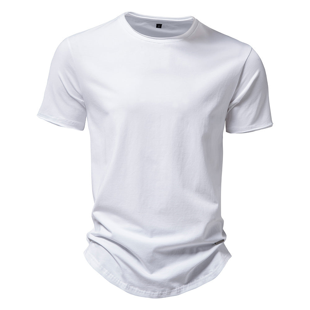 Herren Premium Bomull T-shirt med trendig skärning Mirla-Eva Jonsson