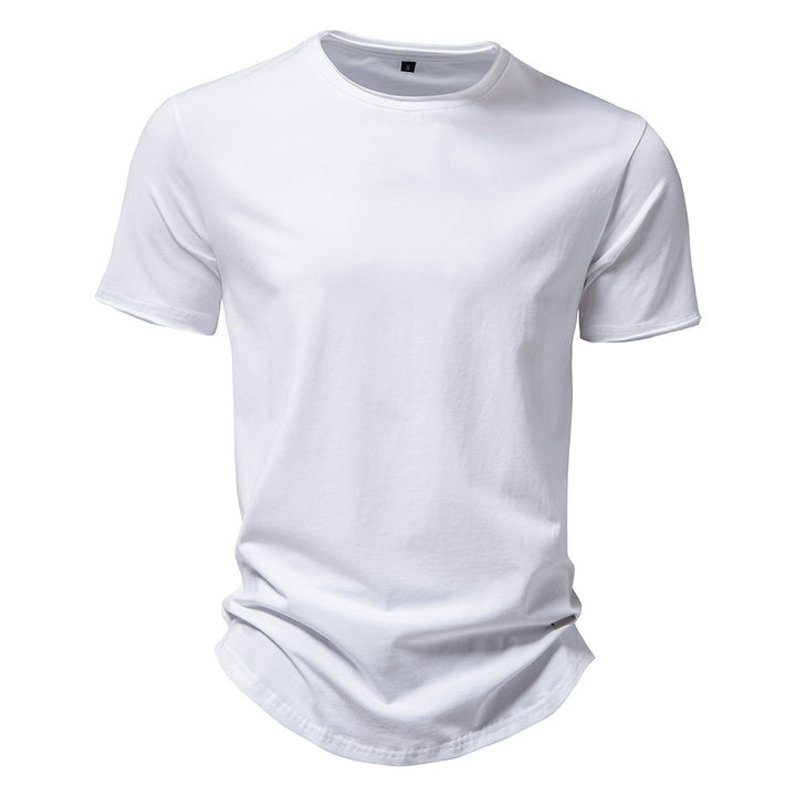 Herren Premium Bomull T-shirt med trendig skärning Mirla-Eva Jonsson