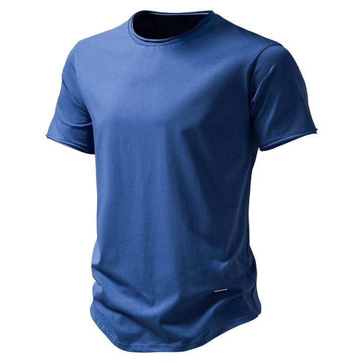 Herren Premium Bomull T-shirt med trendig skärning Mirla-Eva Jonsson
