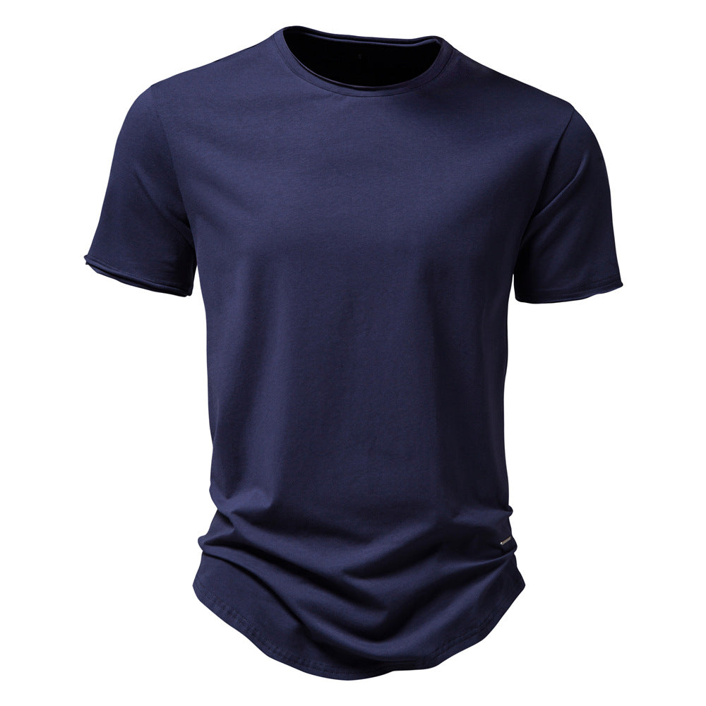 Herren Premium Bomull T-shirt med trendig skärning Mirla-Eva Jonsson