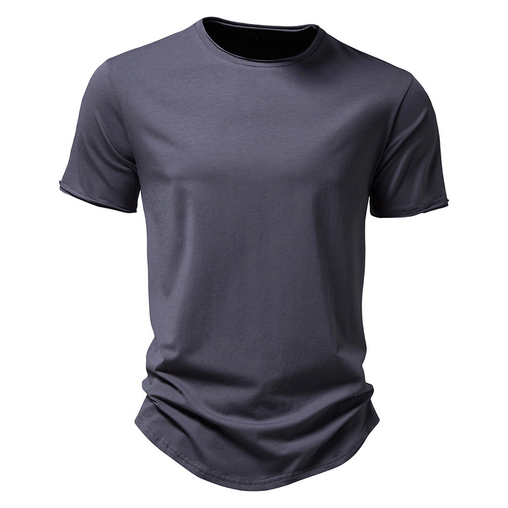 Herren Premium Bomull T-shirt med trendig skärning Mirla-Eva Jonsson