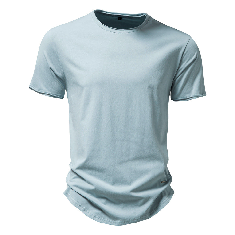 Herren Premium Bomull T-shirt med trendig skärning Mirla-Eva Jonsson