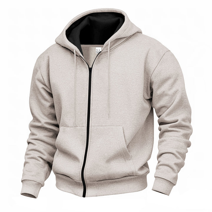 Herren Premium Hooded Jacket med genomgående dragkedja och mjukt fleecefoder Eva Jonsson-Eva Jonsson