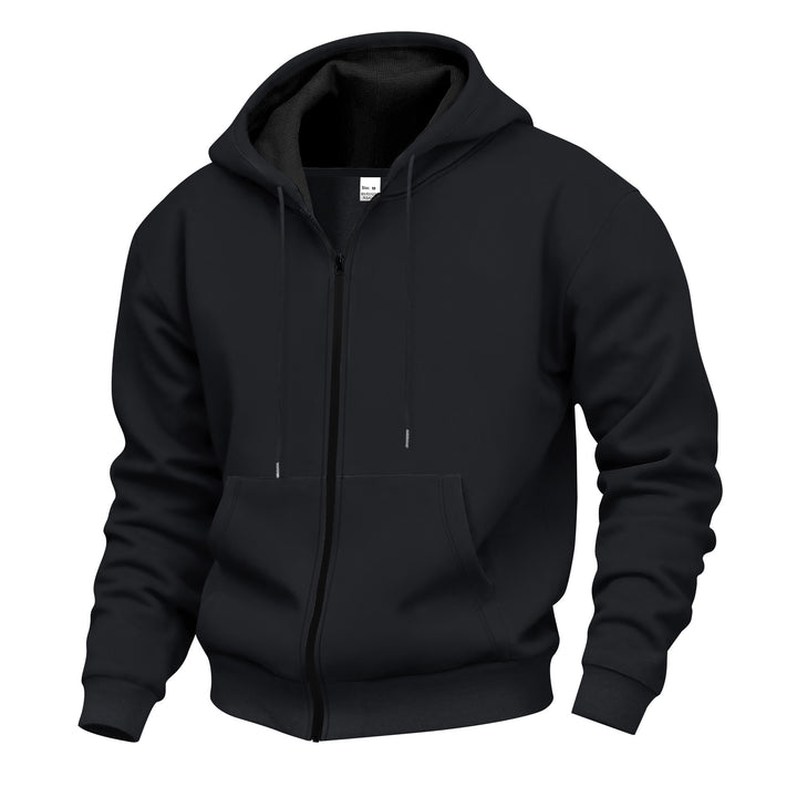 Herren Premium Hooded Jacket med genomgående dragkedja och mjukt fleecefoder Eva Jonsson-Eva Jonsson