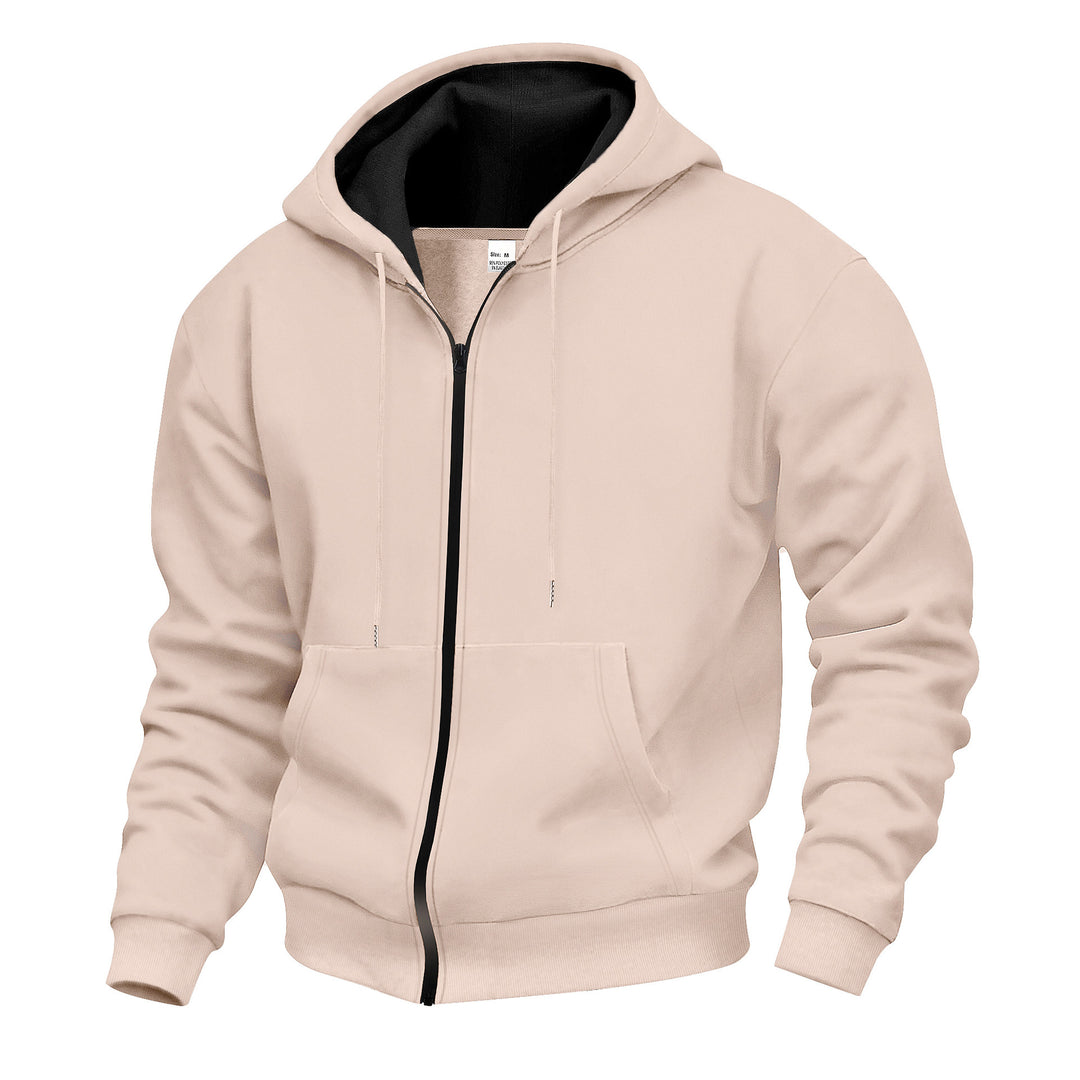 Herren Premium Hooded Jacket med genomgående dragkedja och mjukt fleecefoder Mirla-Eva Jonsson