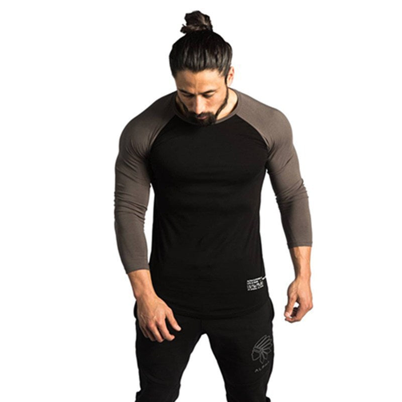Herren Raglan Långärmad t-shirt med Rundhals Mirla-Eva Jonsson