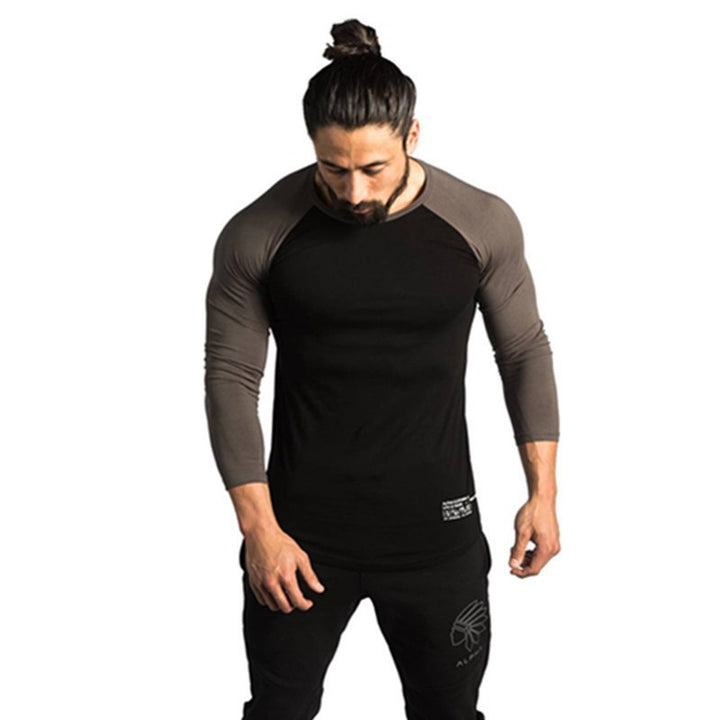 Herren Raglan Långärmad t-shirt med Rundhals Mirla-Eva Jonsson